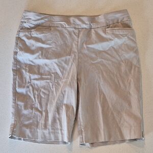 Chico's Light Taupe Bermuda Shorts